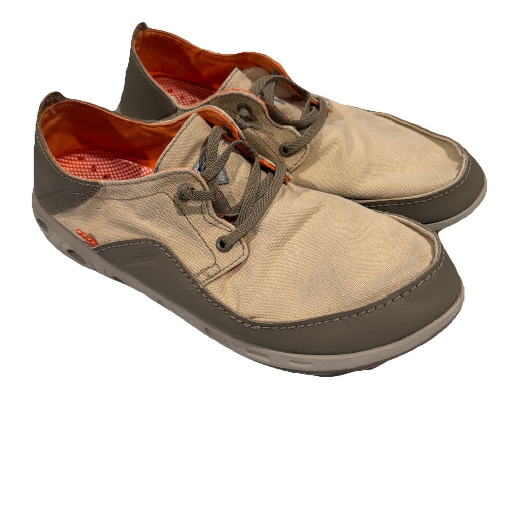 Columbia Mens Bahama Vent‎ PFG BI2658-267 Beige Casual Shoes Sneakers Size 10 W